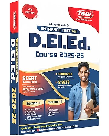 TBW D.El.Ed (CT) Entrance Guide 2025-26 - Odia Medium (SCERT Solved Papers)