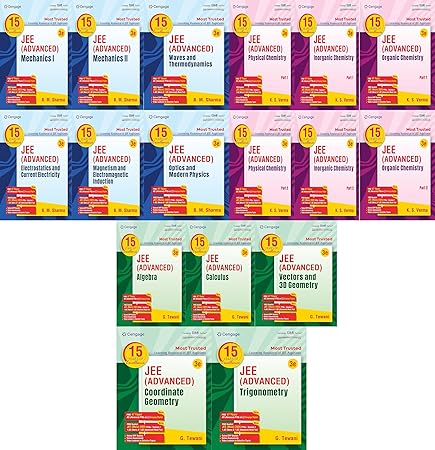 Cengage JEE Advanced Maths (Tewani) + Physics (BM Sharma) + Chemistry (KS Verma) Set of 17
