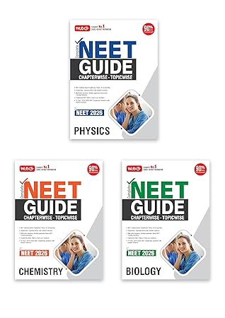 MTG Complete NEET Guide Physics, Chemistry & Biology 2026 (Set of 3)
