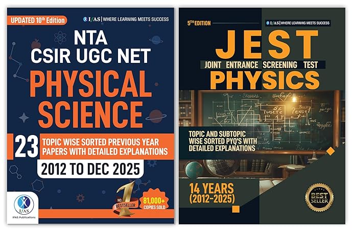 CSIR NET Physical Science And JEST Physics PYQ (Set of 2 Books) - IFAS