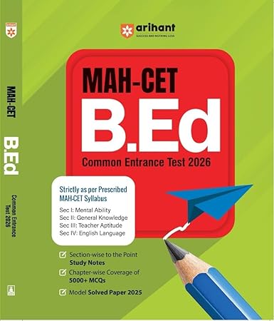Arihant MAH CET B.Ed Common Entrance Test 2026 (5000+ MCQs)