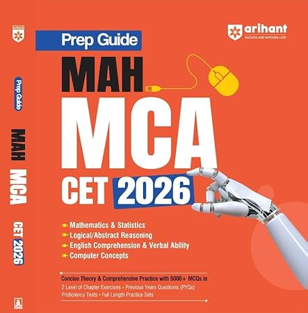 Arihant Prep Guide for MAH MCA CET 2026 - 5000+ MCQs, PYQs, Practice Tests