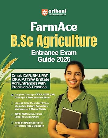 Arihant FarmAce B.Sc Agriculture Entrance Exam Guide 2026 (ICAR AIEEA UG) - English