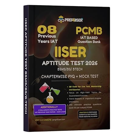 PREP4IISER IISER IAT Chapterwise PYQ, Mock Test & Question Bank