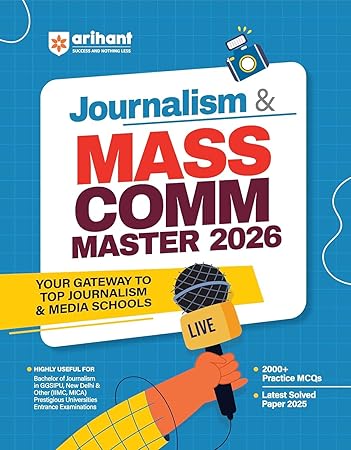 Arihant Journalism & Mass Communication Entrance Exam Master 2026 - 2000+ MCQs & Solved Papers