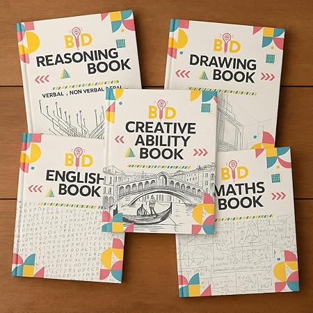NIFT/NID Entrance Exam Preparation Book Set (Pack of 5) - Creative Ability, Drawing, Reasoning, English & Maths