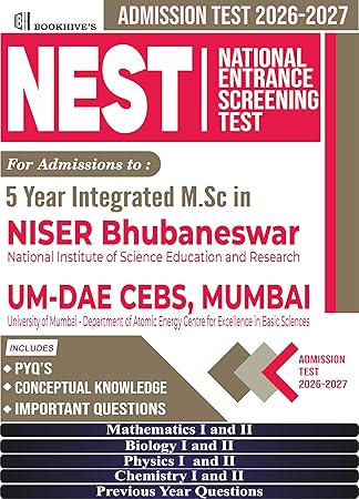 NEST 2026-2027 for NISER (Bhubaneshwar) and UM-DAE CEBS Mumbai (Set of 5 Books)