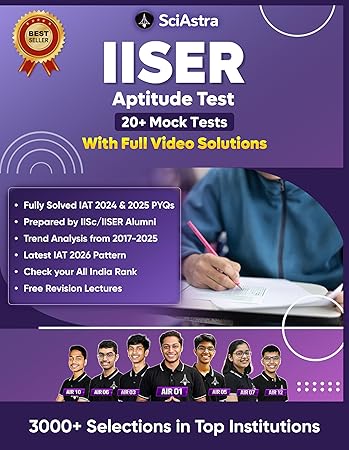 SciAstra IAT IISER Aptitude Test Mock Test Series 2026 - 20+ Full-Length Tests