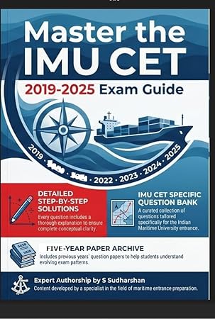Indian Maritime University IMU CET Previous Years Question Papers (2019-2025) with Solutions