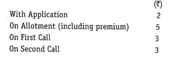 Ncert Solutions For Class 12 Accountancy Accountancy 2 Accounting For Share Capital Numerical Questions Q16