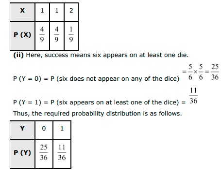 NCERT Solutions Class 12 Maths Chapter-13 (Probability)Exercise 13.4